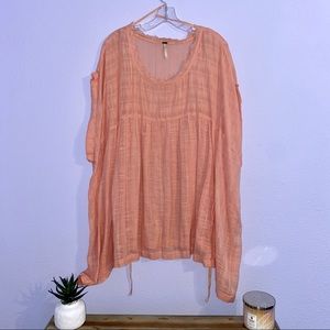 Free People oversized gauzy tunic